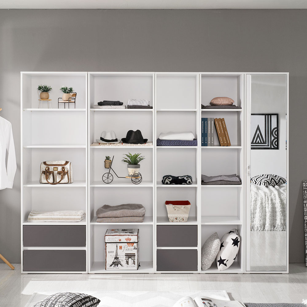 프레소 틈새 수납장 거실 미니 옷 베란다 슬림 다용도 5단 폭좁은 침대 오픈