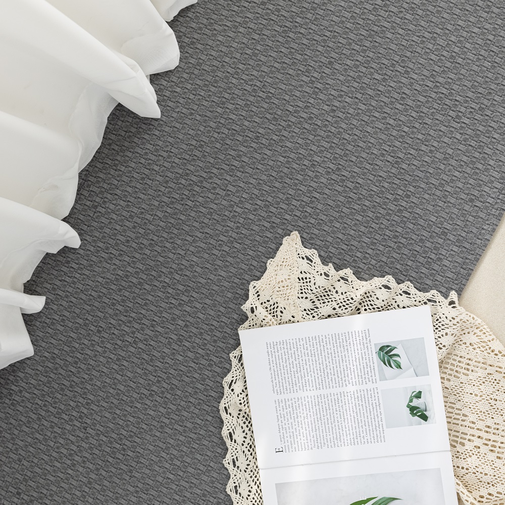 크로스 체크 면러그 먼지없는 순면 카페트 아이방 물세탁 거실러그 150x200