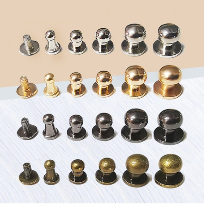 솔트레지 솔트리지 가방 나사 4 5mm 4color [가죽공예 재료 부자재 장식 단추] - 상품 이미지