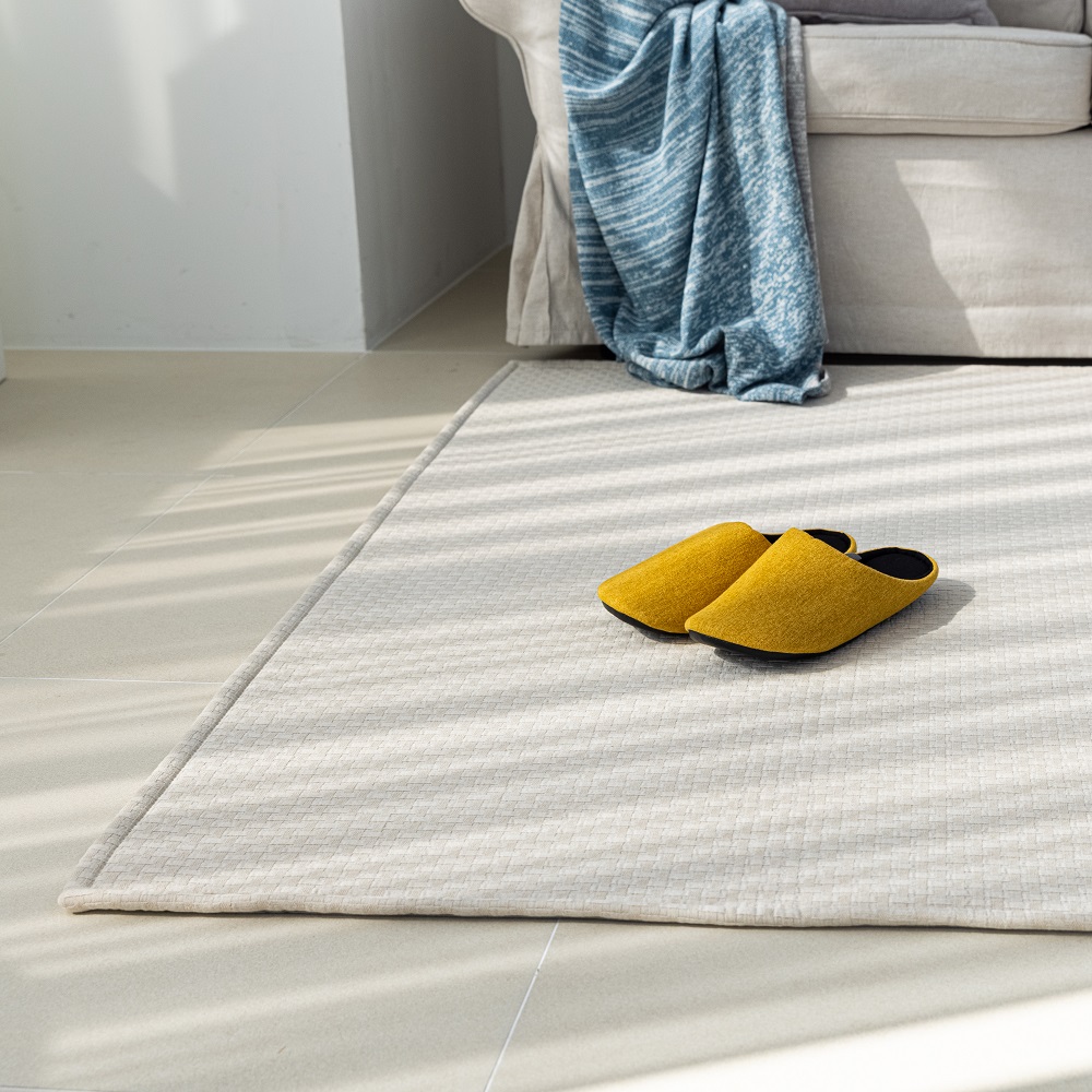 크로스 체크 면러그 먼지없는 순면 카페트 아이방 물세탁 거실러그 150x200