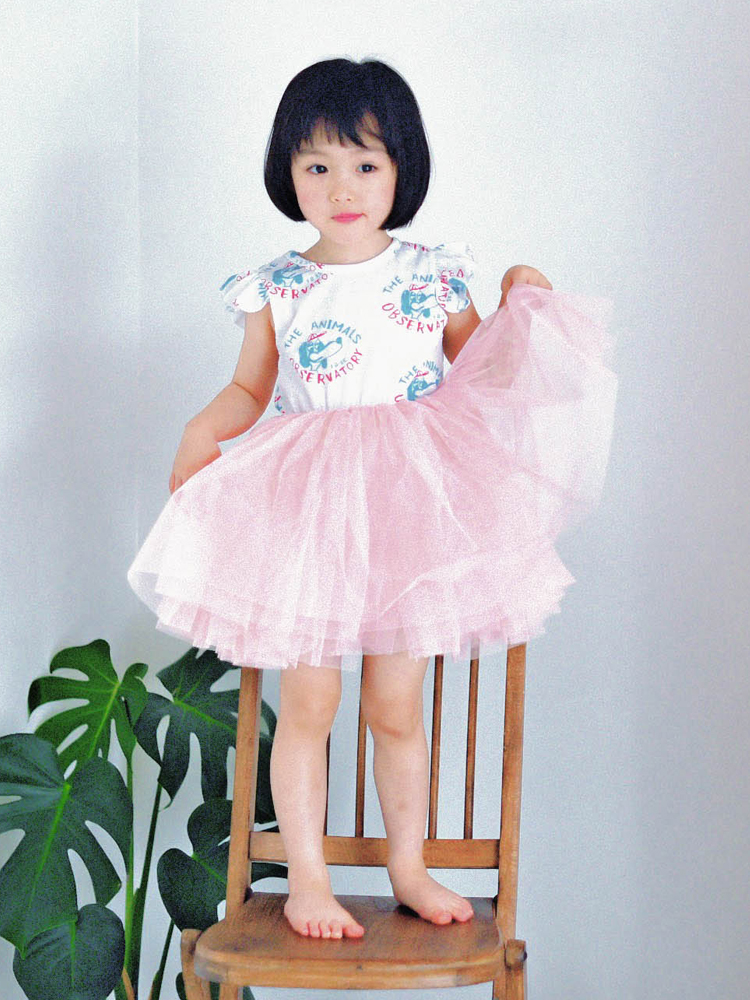 신지 나시 튜튜 샤 원피스 여아 아동 핑크 보통핏 여름 반팔