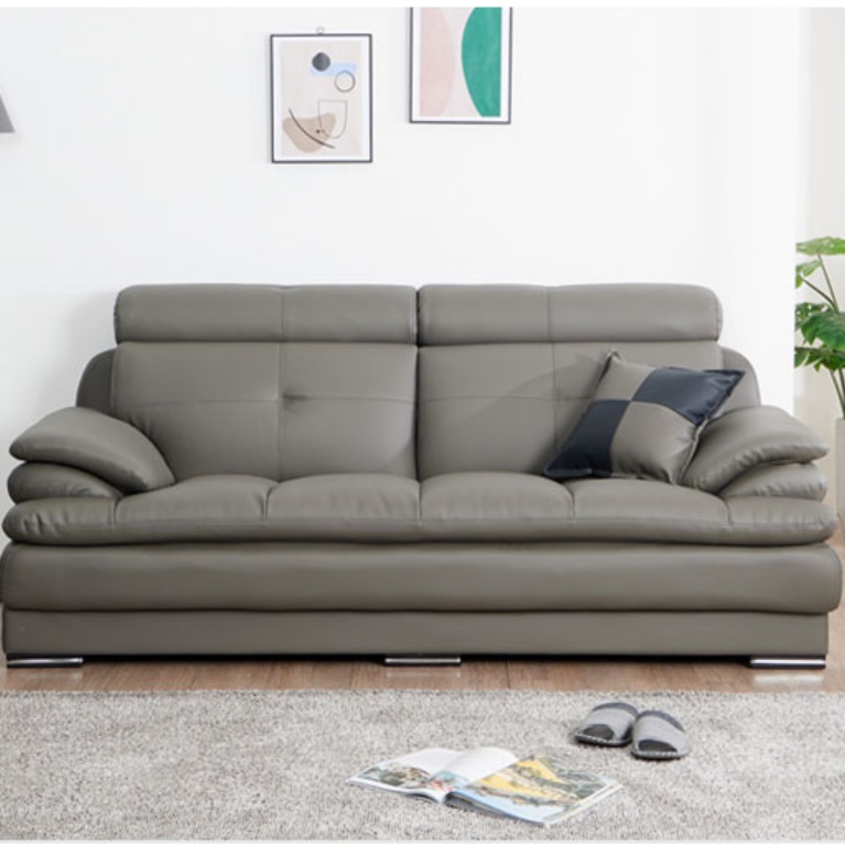 2인 가죽 쇼파 삼인용 쇼파 푹신한 업소용 쇼파 미용실 병원 소파 심플한 로비 2.5인용