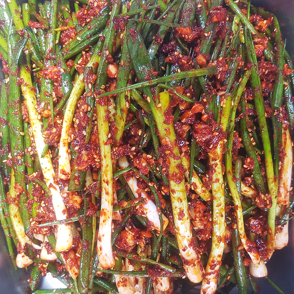 [대구시 배달]  알싸하고 맛있는 파김치 1팩 [서남신 고향반찬] : 동네시장 장보기