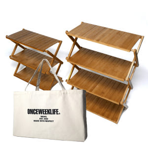 원스위크라이프 캠핑 선반 접이식 우드 쉘프 기본형 3단 운동러 솔직 후기 | 실사용 리뷰 - 상품 이미지 4