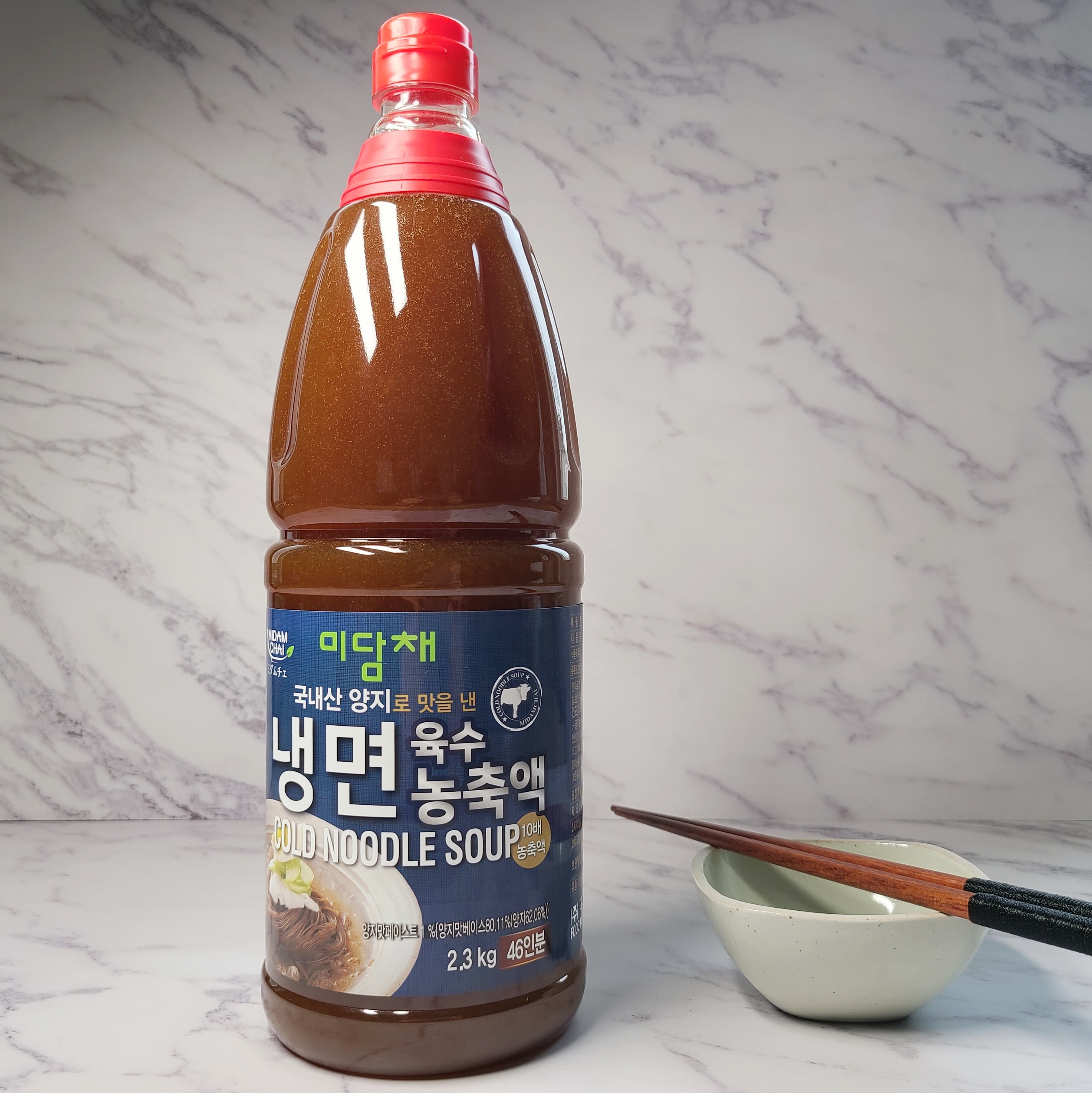 미담채 냉면 육수 농축액 2.3kg 46인분 업소용 가정용