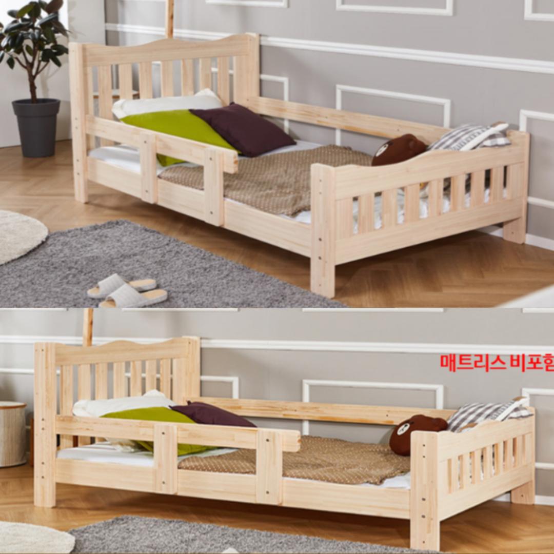 (1층 단독)편백나무2층침대 슈퍼싱글 벙커 원목 성인 이층 침대 SS 성인용 분리형 - 상품 이미지