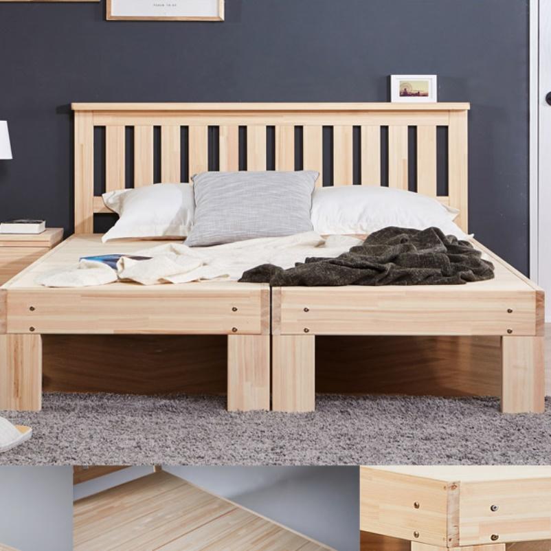 히노끼 평상 침대 편백 나무 침대 틀 퀸 매트리스 받침 대 Q 파레트 깔판 갈빗살