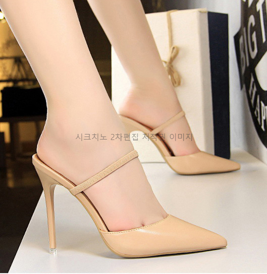 레이비 10.5cm 스틸레토 스트랩 뮬 슬리퍼 킬힐 8color 상세 이미지 25