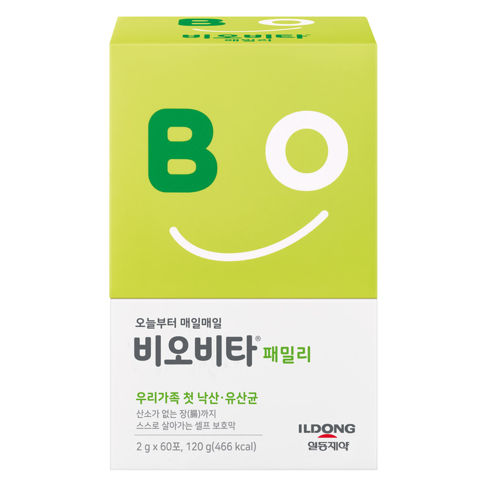 일동생활건강 낙산균 유산균 비오비타 패밀리 120포 4개월분 이미지 2