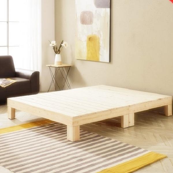 편백나무 퀸 매트리스깔판 저상 헤드리스 받침대 낮은침대프레임 헤드없는 침대 Q 무헤드