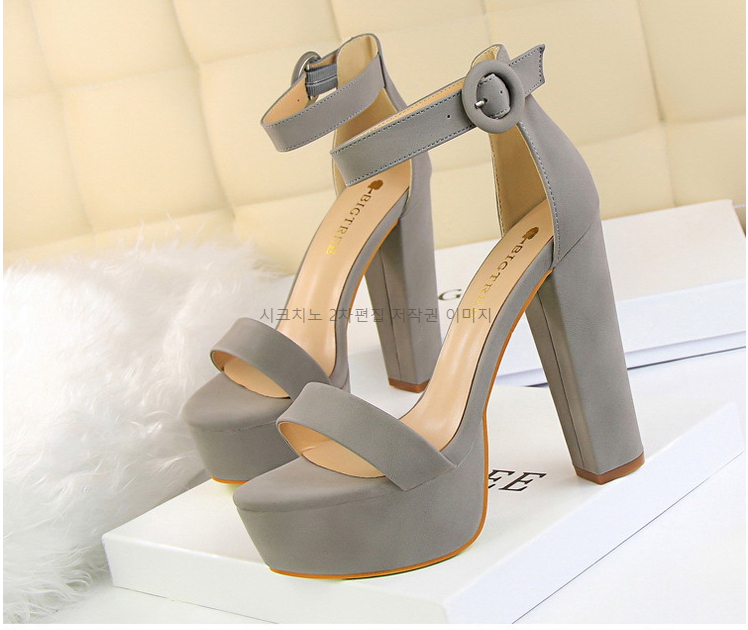 220-265 헤리미 13cm 오픈토 스트랩 가보시 킬힐 샌들 6color 상세 이미지 16