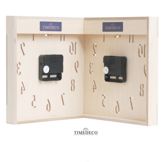 양면 벽걸이 코너 시계 건전지 벽시계 공간활용 흡착 부착식 접착식 사각 고급 무선 무소음