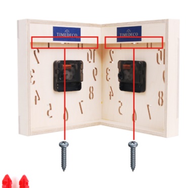 양면 벽걸이 코너 시계 건전지 벽시계 공간활용 흡착 부착식 접착식 사각 고급 무선 무소음