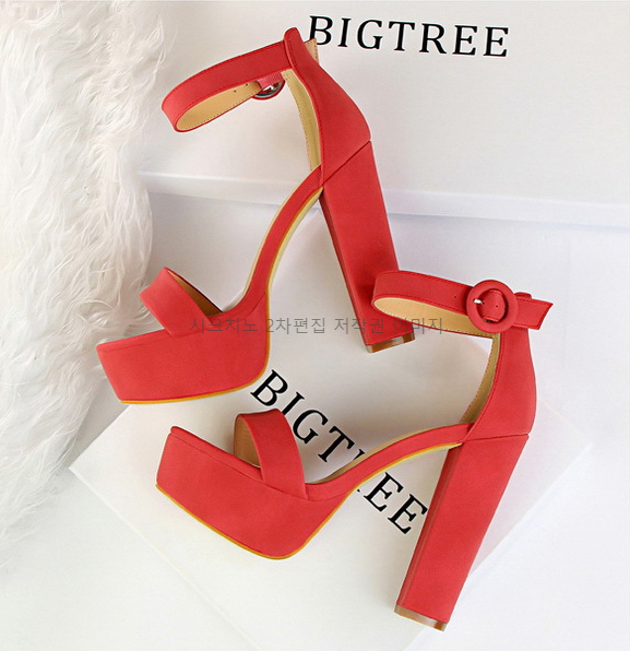 220-265 헤리미 13cm 오픈토 스트랩 가보시 킬힐 샌들 6color 상세 이미지 5
