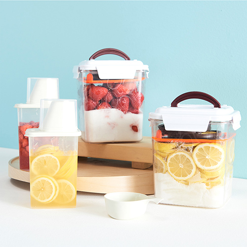 [미니국자1P증정] 매실청 담금키트 한병의 소확행 3.6L 진공 밀폐용기 + 미니국자 1P  내손으로 매실청 담그기 한병으로 소확행