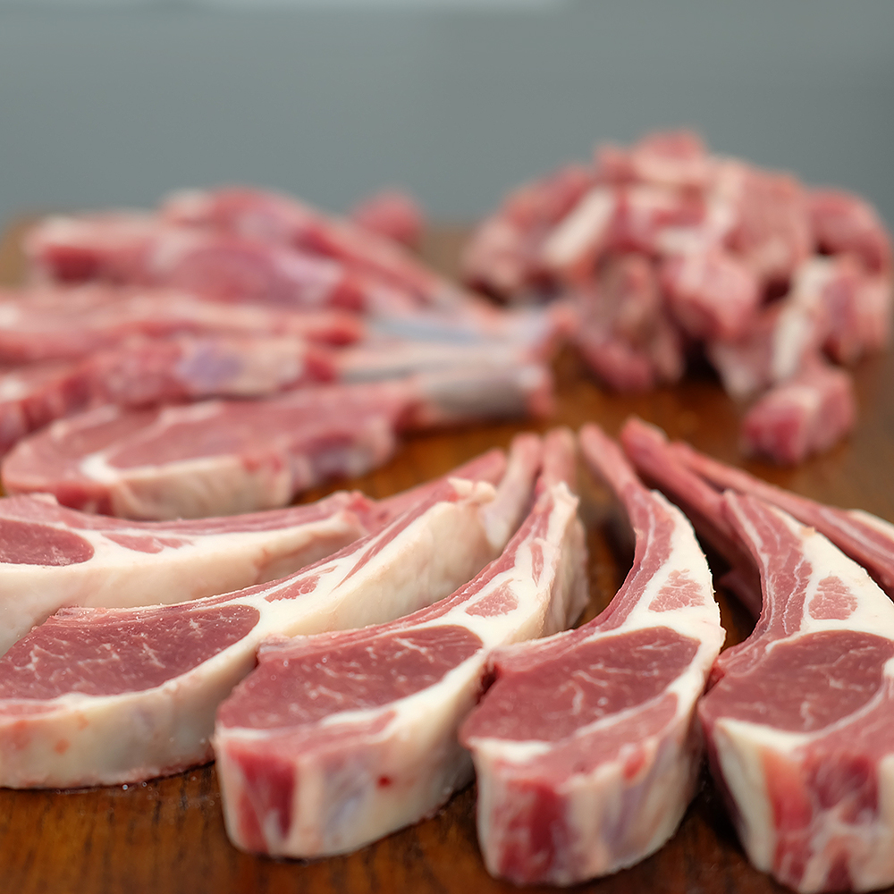 하이마블 양갈비 숄더랙 프렌치랙 큐브 양꼬치 호주산 어린 양고기 캠핑 바베큐 홈파티