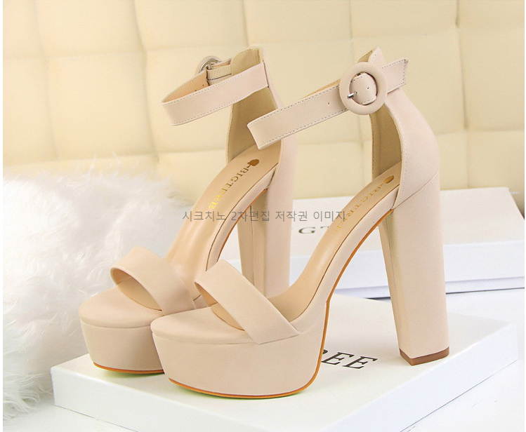 220-265 헤리미 13cm 오픈토 스트랩 가보시 킬힐 샌들 6color 상세 이미지 14