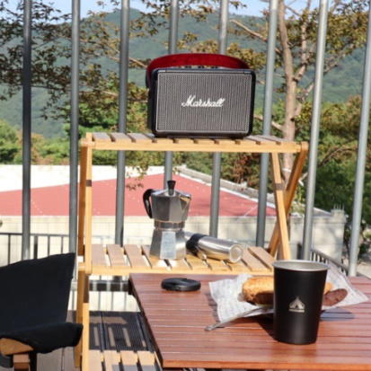 캠핑보조테이블 캠핑정리대 캠핑용 3단 폴더블쉘프