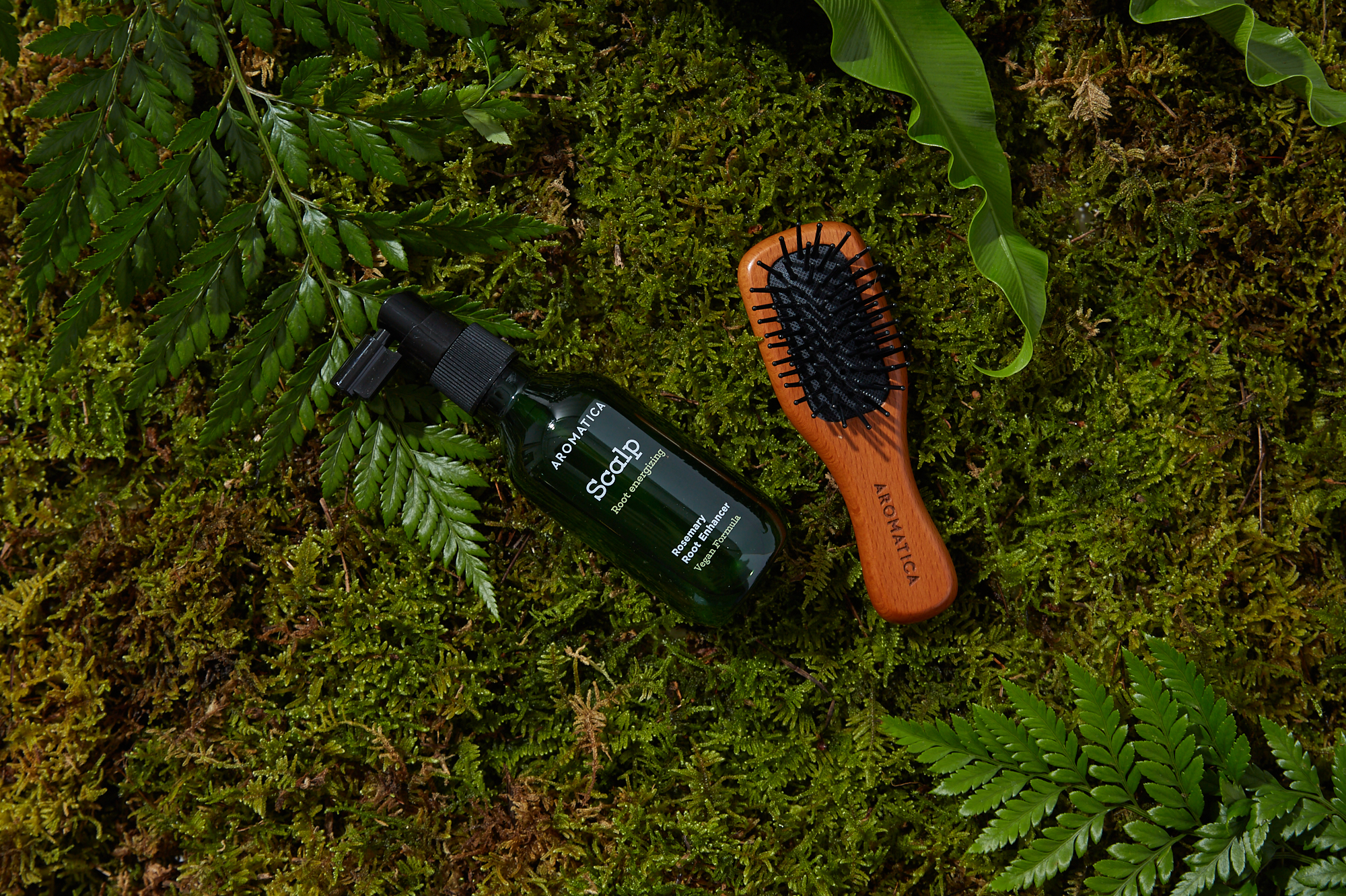 아로마티카 우든 스칼프 브러쉬 스몰 S사이즈 40x120mm 나무빗 미니빗 여행용