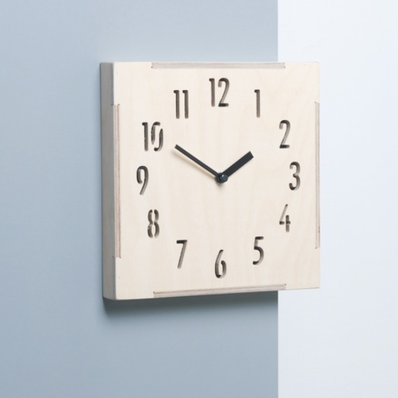 양면 벽걸이 코너 시계 건전지 벽시계 공간활용 흡착 부착식 접착식 사각 고급 무선 무소음