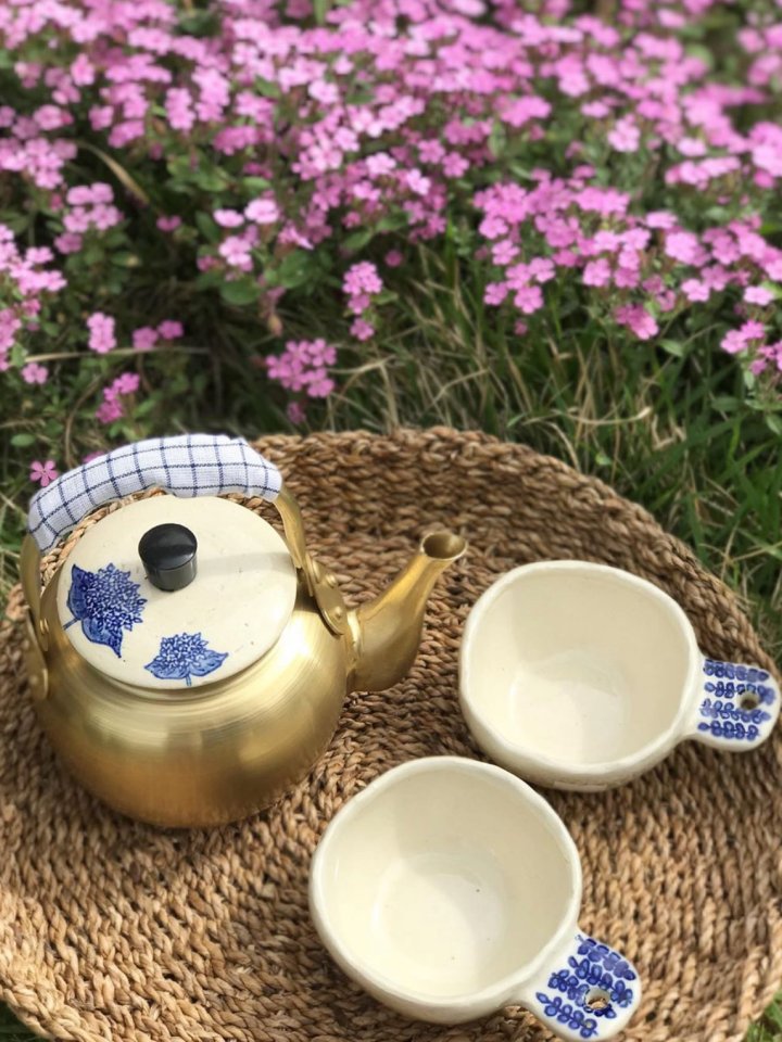 청화막걸리주전자