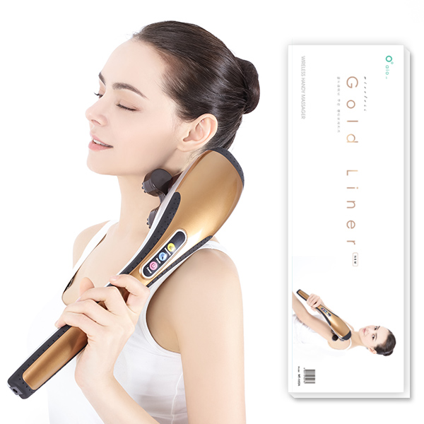 아이오랩 골드라이너 무선 목 어깨 마사지기 핸디 핸드 안마기 바디건