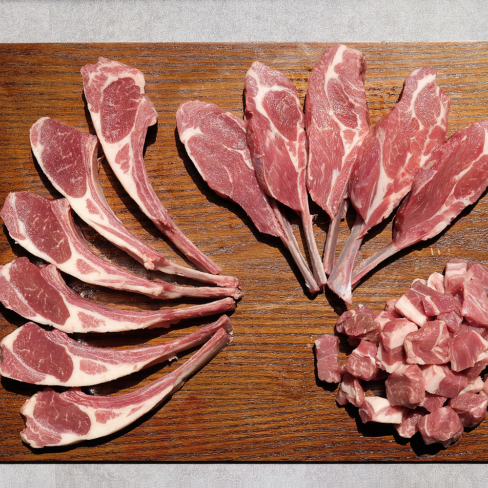 하이마블 양갈비 숄더랙 프렌치랙 큐브 양꼬치 호주산 어린 양고기 캠핑 바베큐 홈파티