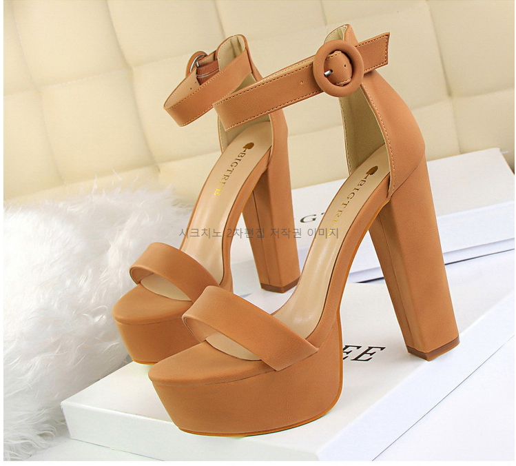 220-265 헤리미 13cm 오픈토 스트랩 가보시 킬힐 샌들 6color 상세 이미지 7