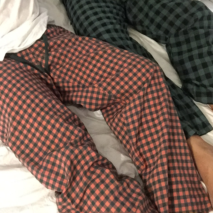 ❤️5만장돌파/당일출고❤️빅사이즈 밴딩 가을 겨울 잠옷바지 체크 커플 파자마  9부 5부 3부 16color 3size 상세 이미지 39