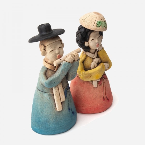 황토인형-선비와 어우동 전통기념선물,한국기념품, 외국인선물 - 상세 이미지 2
