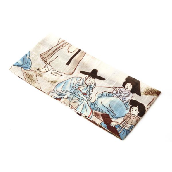 외국인한국선물 민속화 손수건-청금상련(신윤복) - 상세 이미지 5