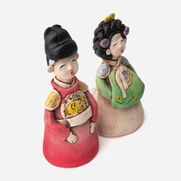황토인형-왕과왕비 전통기념선물,한국기념품, 외국인선물 - 상세 이미지 3