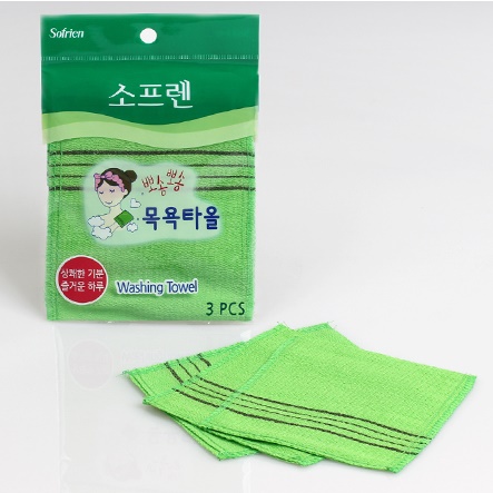 소프렌 이태리 타올 때밀이 목욕타올 장갑 때타올 3P