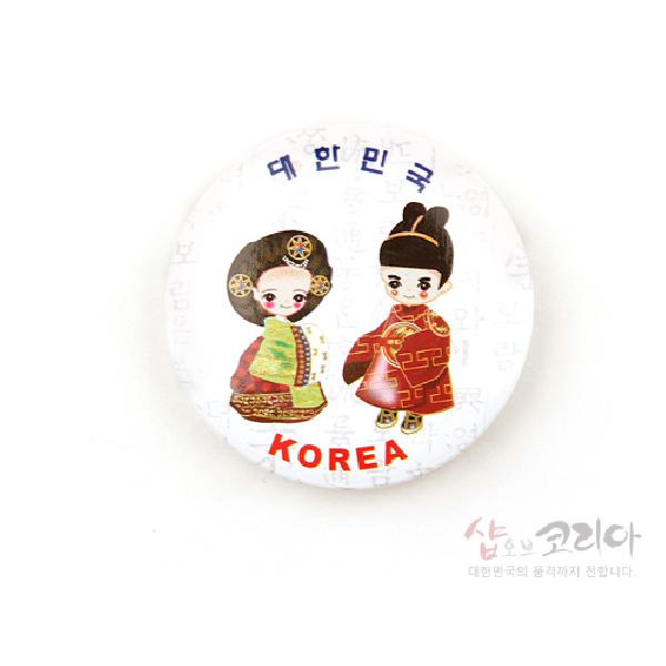 한국전통문양 원형메모홀더 4종 냉장고자석 - 상세 이미지 5