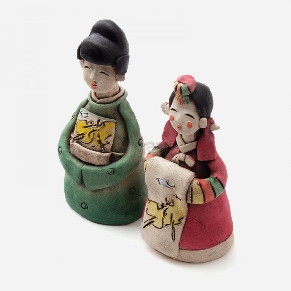 황토인형-신랑신부 전통기념선물,한국기념품, 외국인선물 - 상세 이미지 2