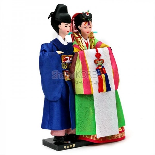 한복인형-신랑신부 외국인 선물과 결혼 축하용 기념품 - 상세 이미지 2