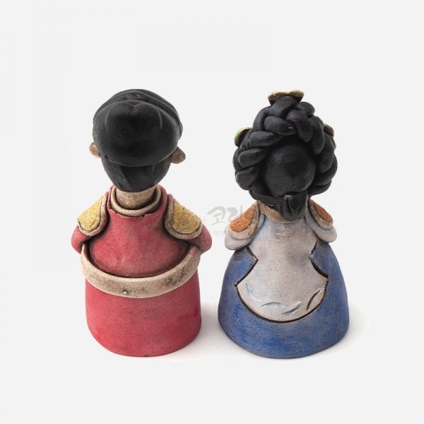 황토인형-작은 왕과왕비 전통기념선물,한국기념품, 외국인선물 - 상세 이미지 5