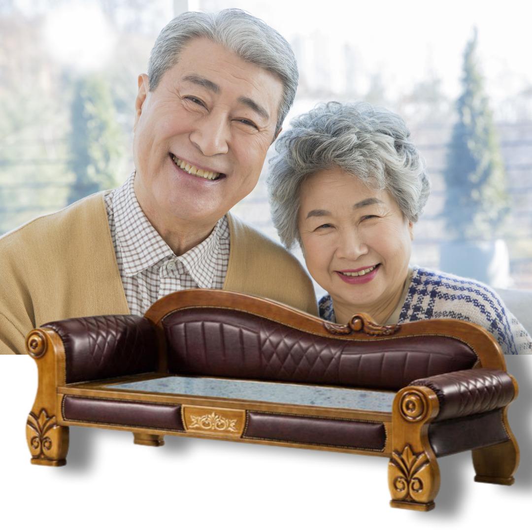 명품 청 맥반석 돌카우치쇼파 돌침대 소파 원목 카우치돌침대 온돌 전자파 차단 온도조절기