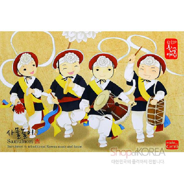 한국의 아침 엽서 시리즈 - 사물놀이 - 상세 이미지 2