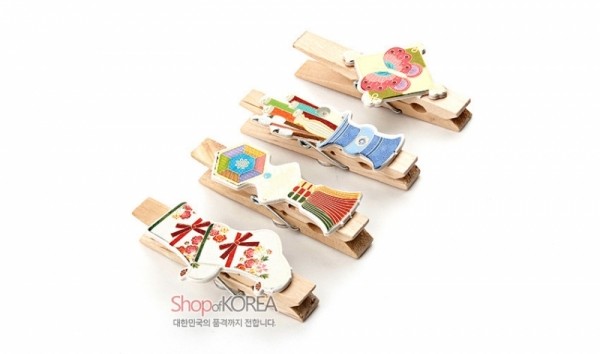 민속 메모자석집게 4P-장신구 - 상세 이미지 3