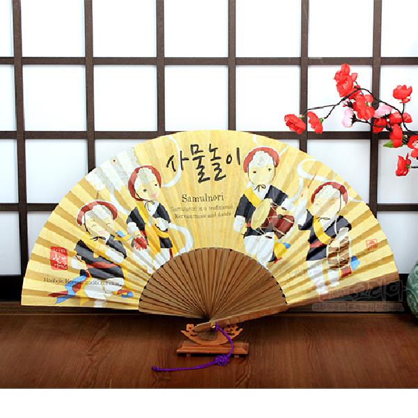 접선 부채 사물놀이 외국인 친구에게 줄 선물 한국 기념품 - 메인 이미지
