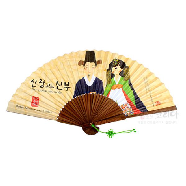 한국의 아침 부채 시리즈-신랑과 신부 - 상세 이미지 2