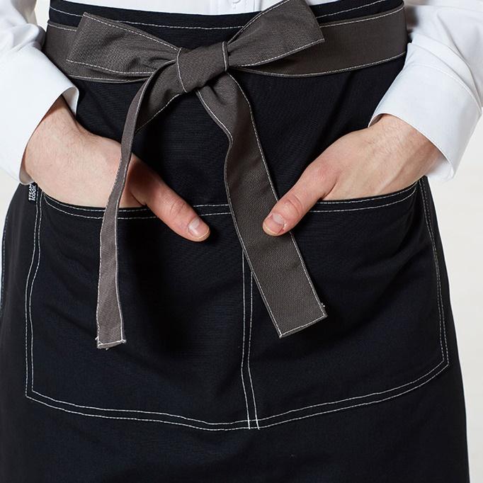 허리형 짧은앞치마 미니앞치마 무지 가벼운 여름용 카페 바리스타 홀서빙 앞치마 커피