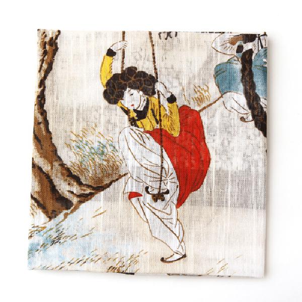 외국인한국선물 민속화 손수건-단오풍정(신윤복) - 상세 이미지 5
