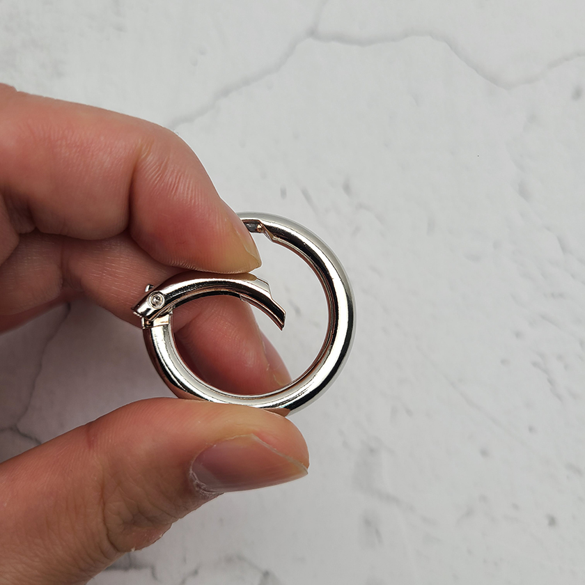 명품호환 리폼용 고리 부자재 O링 내경 20mm/25mm 열쇠고리 키링 가방 후크 - 상세 이미지 4