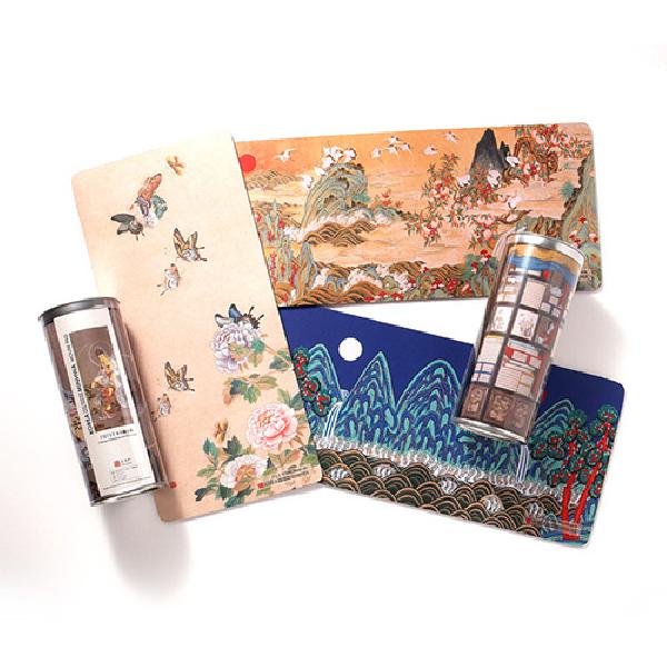 민화 마우스패드-일월오봉도 외국인한국선물 한국방문기념품