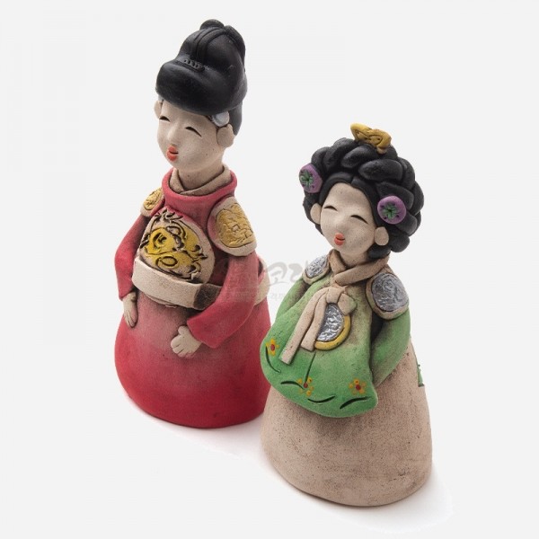 황토인형-왕과왕비 전통기념선물,한국기념품, 외국인선물 - 상세 이미지 2