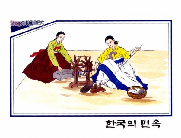 그림엽서-한국의민속 - 상세 이미지 4
