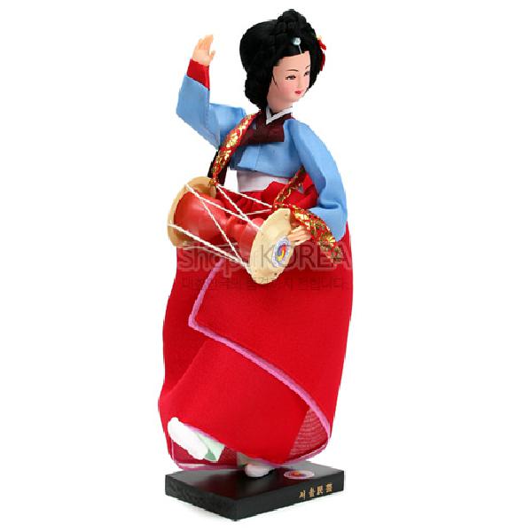 한복인형-장구 - 상품 이미지