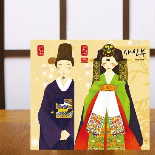 한국의 아침 엽서세트- 한복입은 연인들[10+1] - 상세 이미지 2